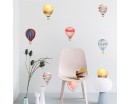 Hot Air Balloon Watercolor Wall Sticker